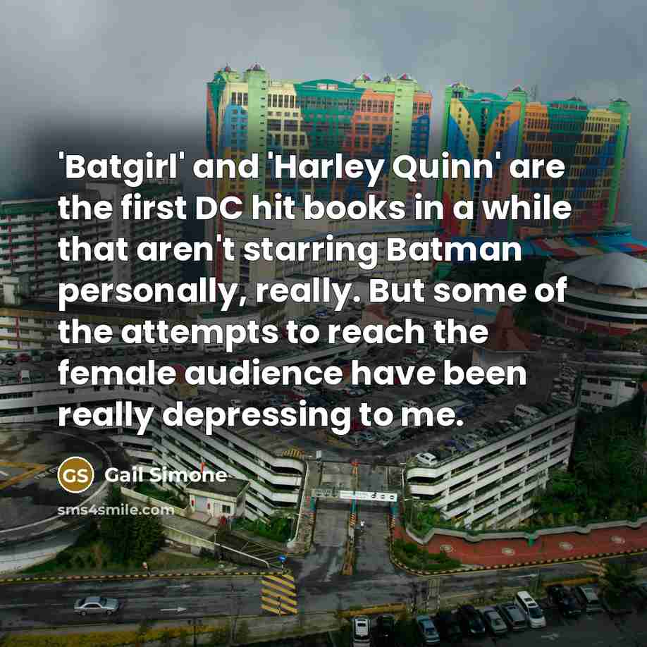 “'Batgirl' and 'Harley Quinn' are the first DC hit books…” quote by Gail Simone