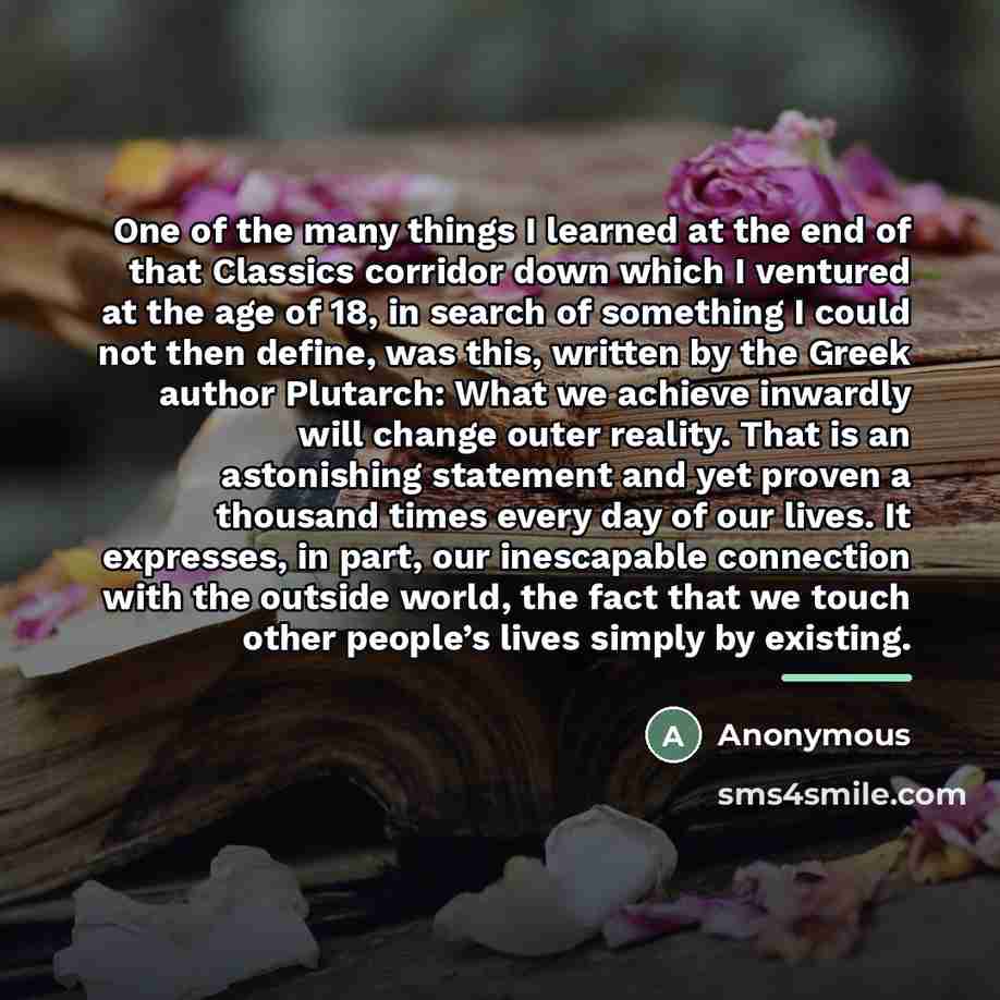 “One of the many things I learned at the end…” quote by Anonymous