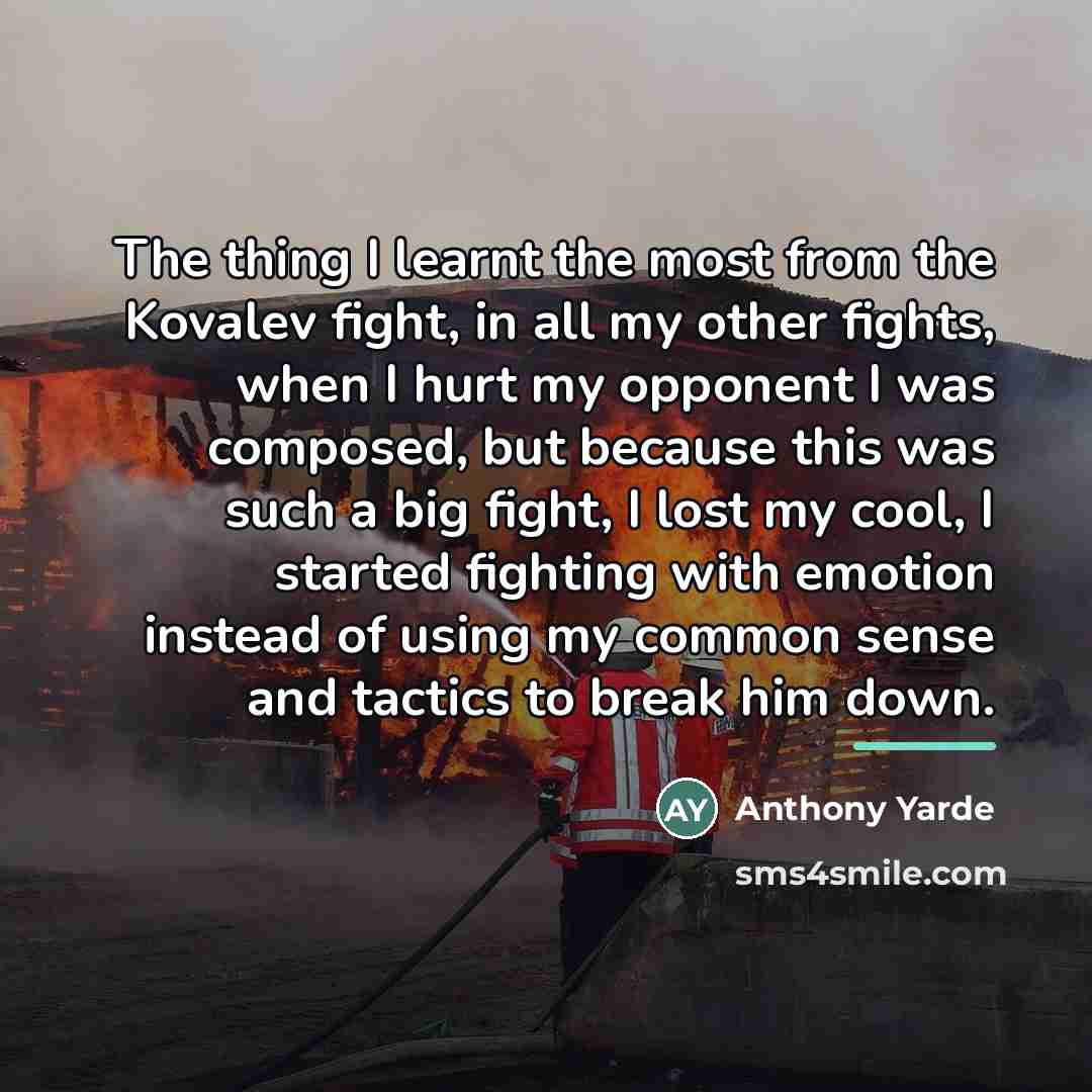“The thing I learnt the most from the Kovalev fight,…” quote by Anthony Yarde