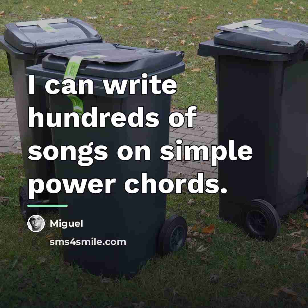 “I can write hundreds of songs on simple power chords.…” quote by Miguel