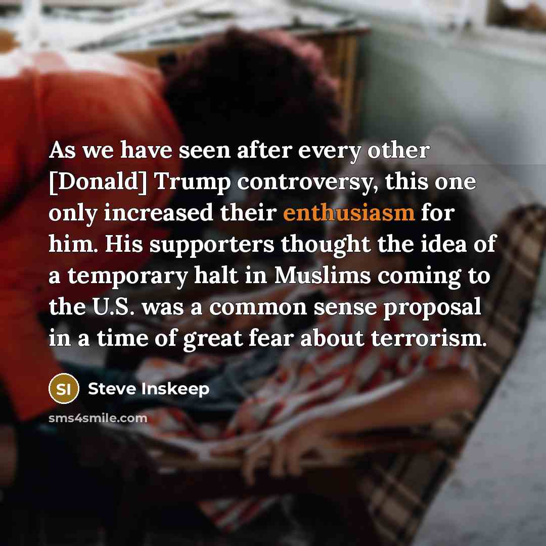 “As we have seen after every other [Donald] Trump controversy,…” quote by Steve Inskeep