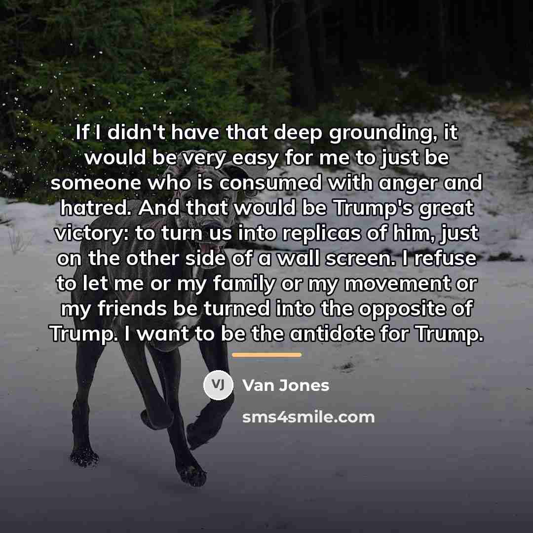 “If I didn't have that deep grounding, it would be…” quote by Van Jones