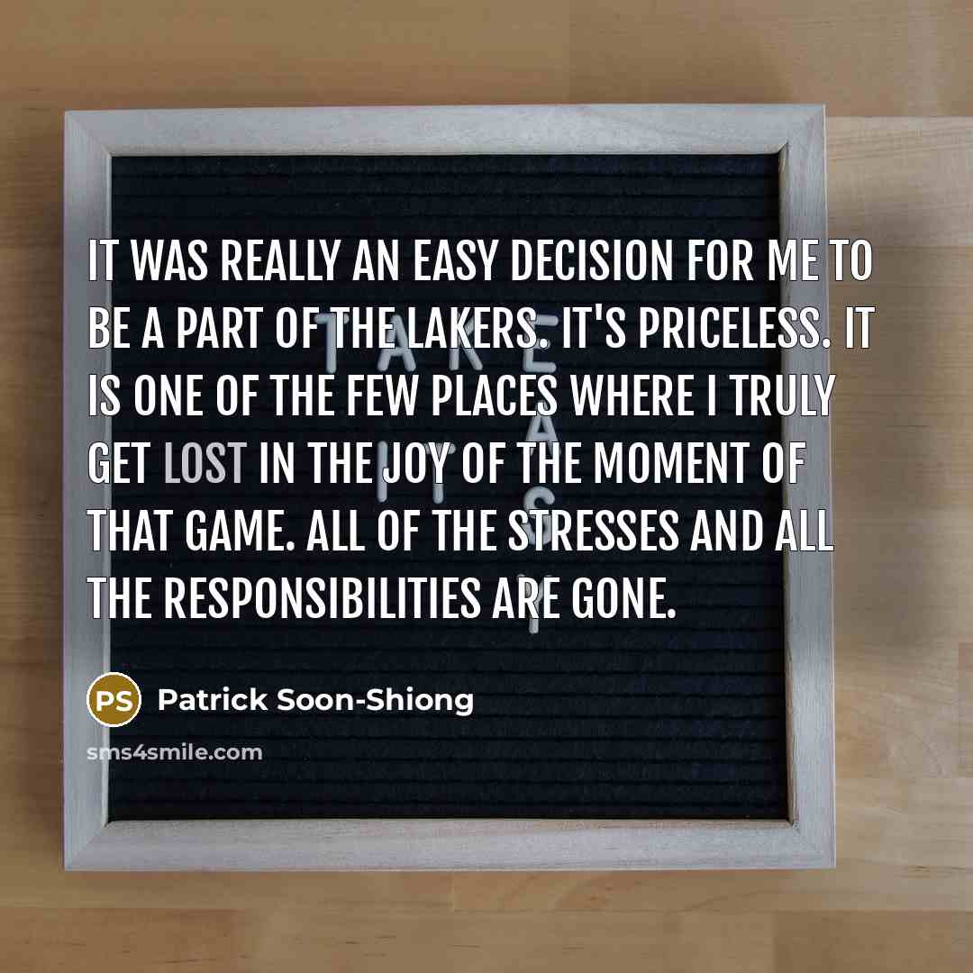 “It was really an easy decision for me to be…” quote by Patrick Soon-Shiong