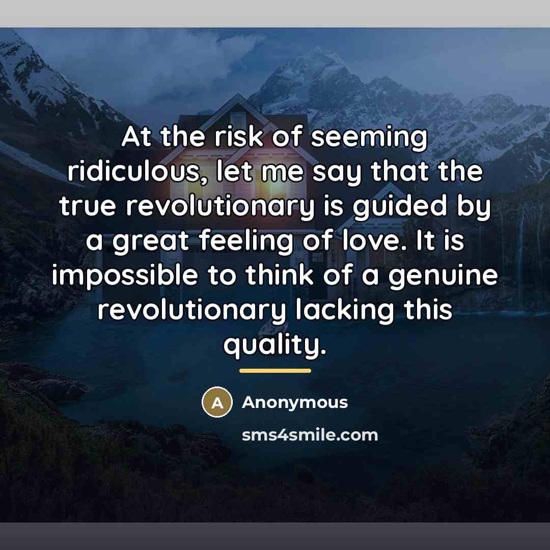 “At the risk of seeming ridiculous, let me say that…” quote by Anonymous