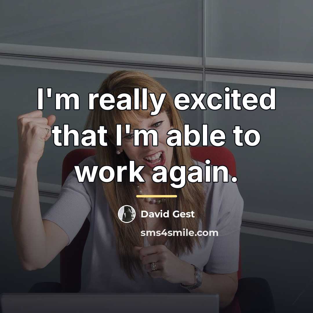 “I'm really excited that I'm able to work again.…” quote by David Gest