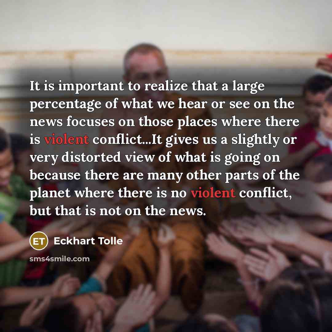 “It is important to realize that a large percentage of…” quote by Eckhart Tolle