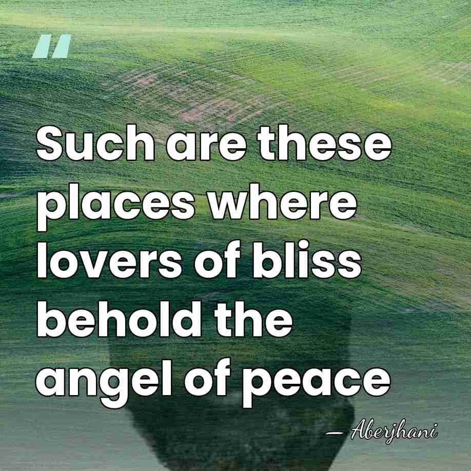 Such are these places where lovers of bliss behold the angel of&hellip; - Aberjhani