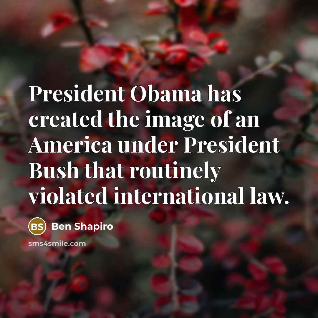“President Obama has created the image of an America under…” quote by Ben Shapiro