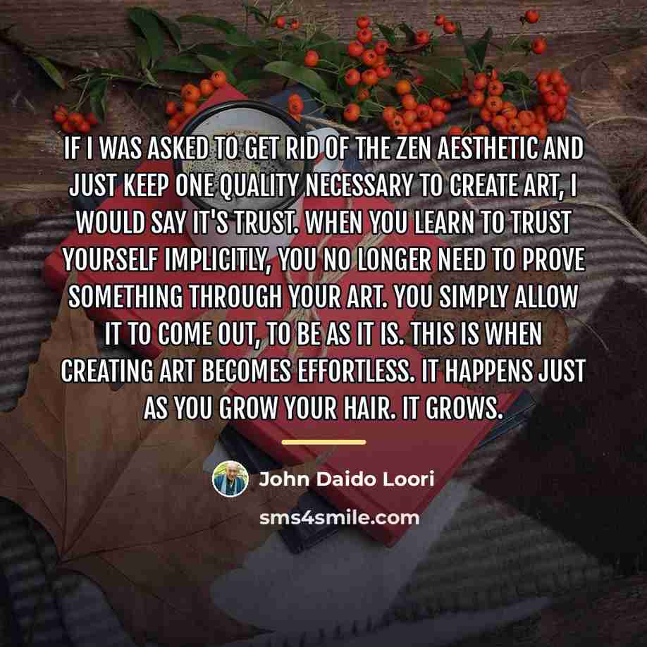“If I was asked to get rid of the Zen…” quote by John Daido Loori