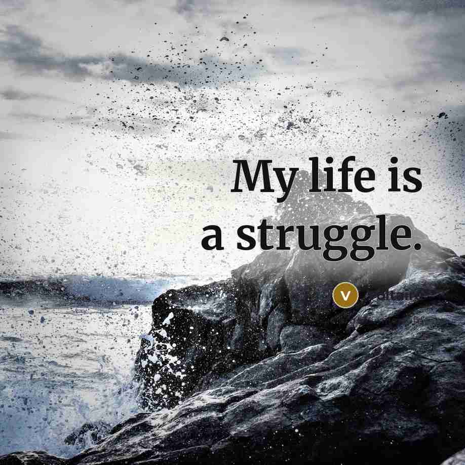 “My life is a struggle.…” quote by Voltaire