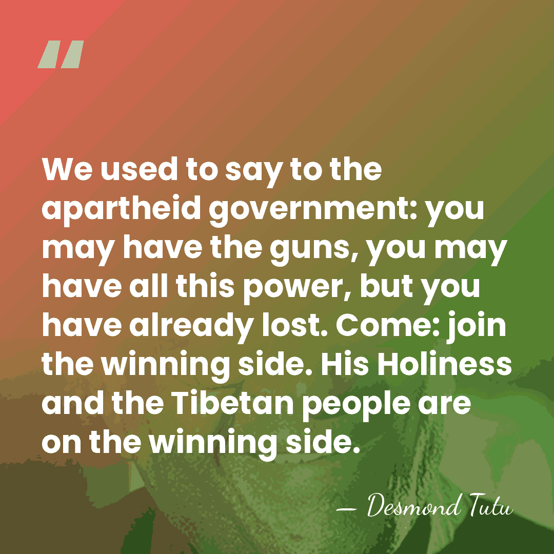 We used to say to the apartheid government: you may have the&hellip; - Desmond Tutu
