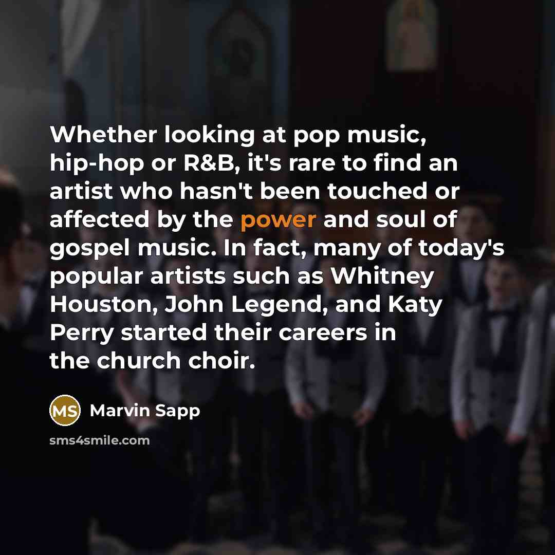 “Whether looking at pop music, hip-hop or R&B, it's rare…” quote by Marvin Sapp