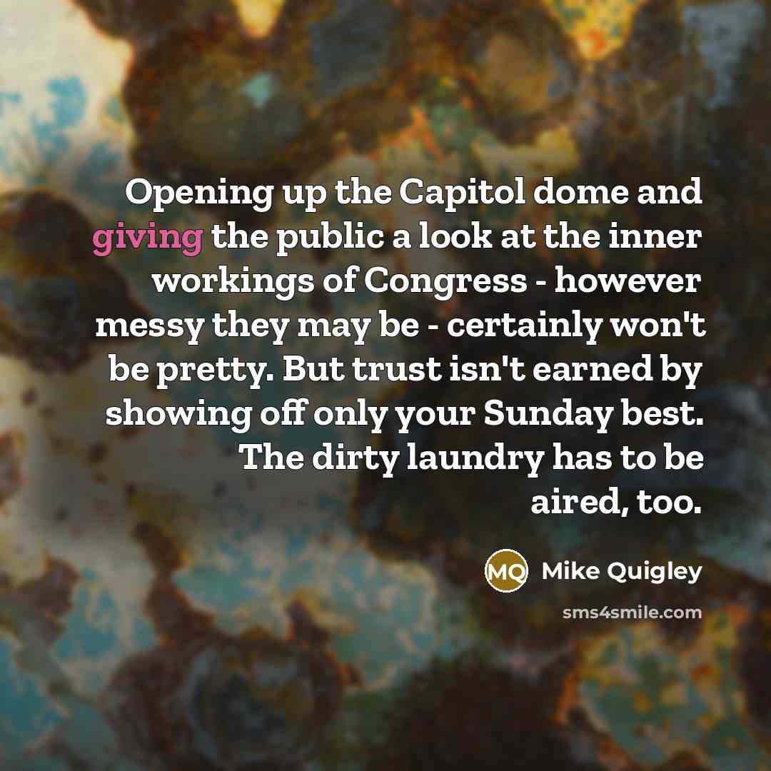 “Opening up the Capitol dome and giving the public a…” quote by Mike Quigley