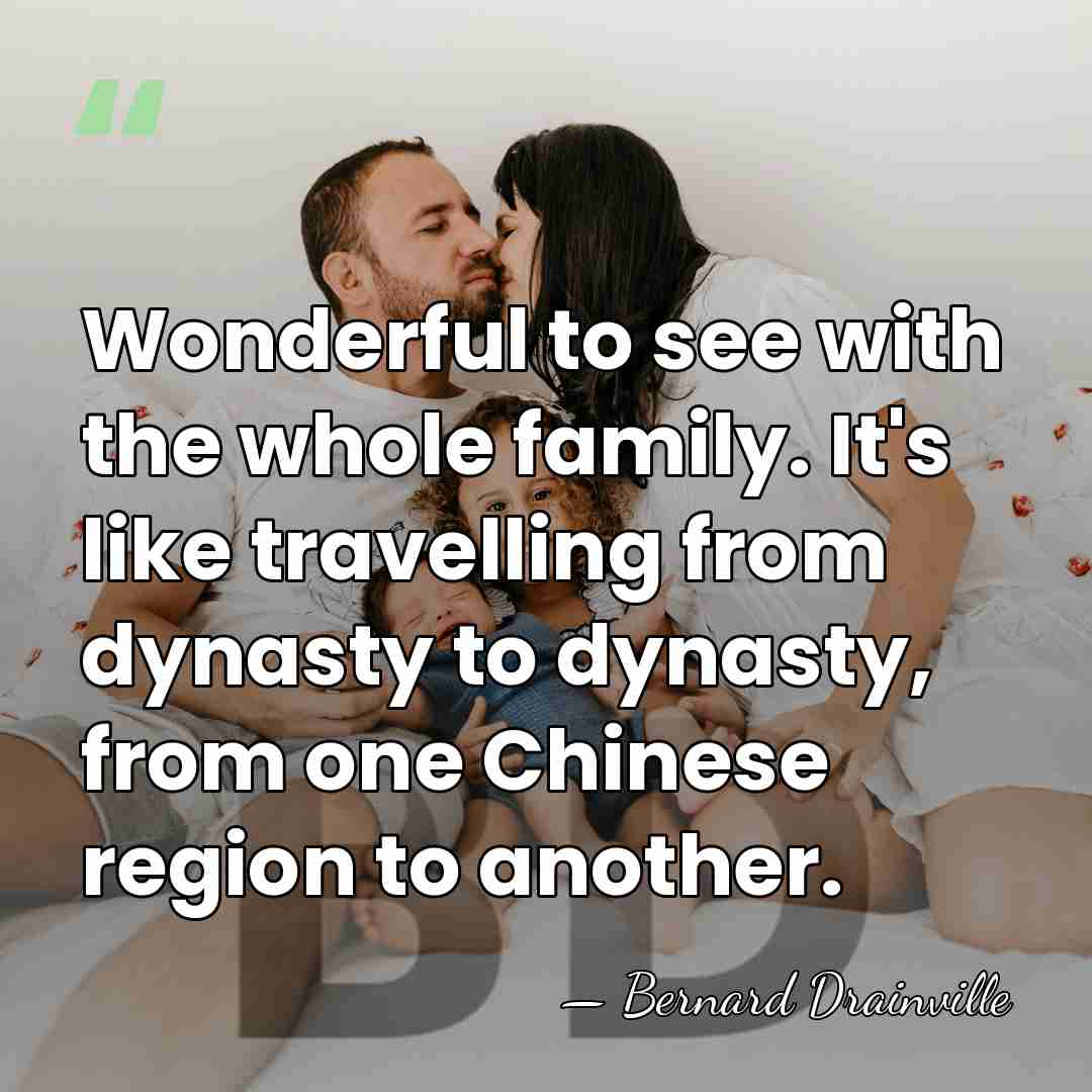 Wonderful to see with the whole family. It's like travelling from dynasty&hellip; - Bernard Drainville