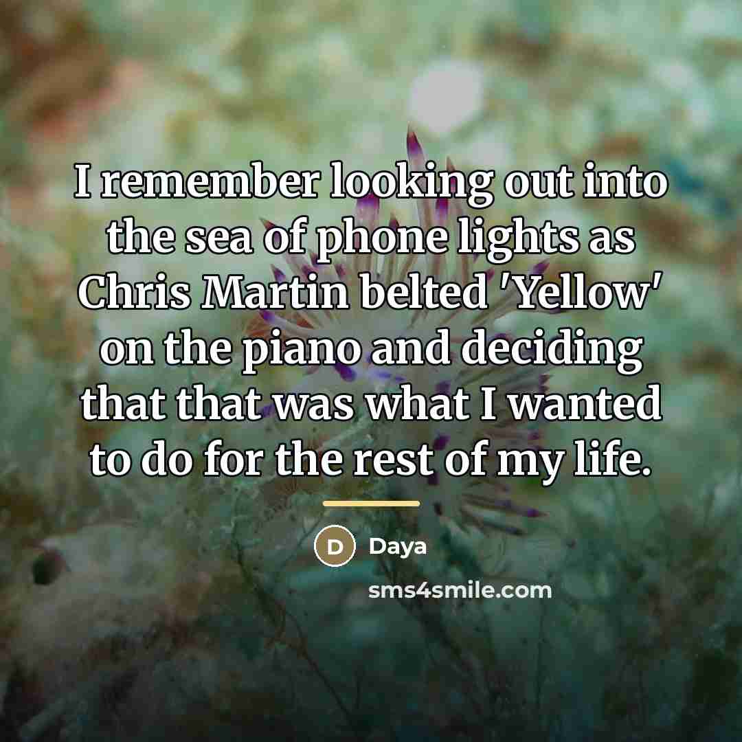 “I remember looking out into the sea of phone lights…” quote by Daya
