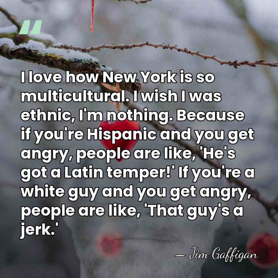 I love how New York is so multicultural. I wish I was&hellip; - Jim Gaffigan