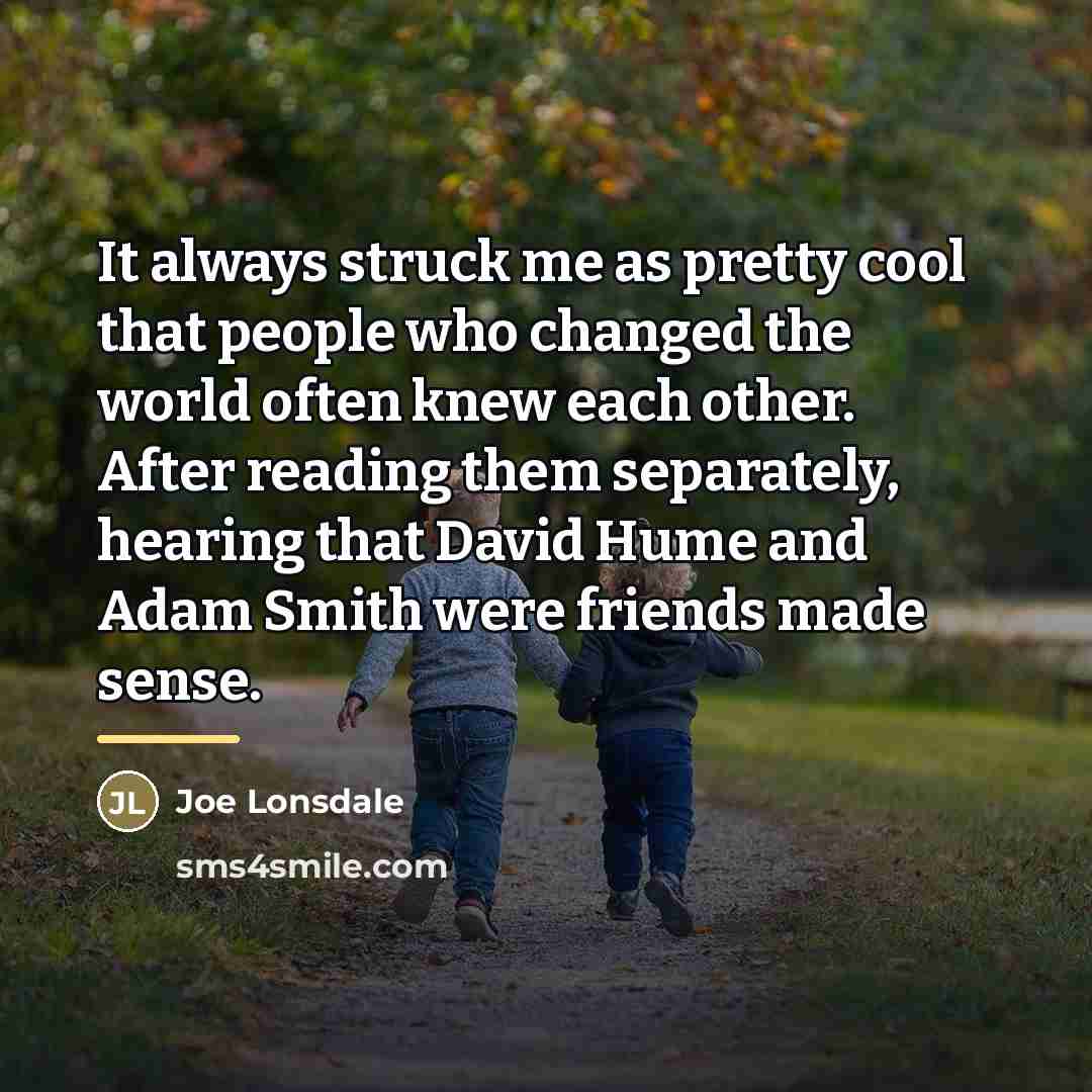 “It always struck me as pretty cool that people who…” quote by Joe Lonsdale