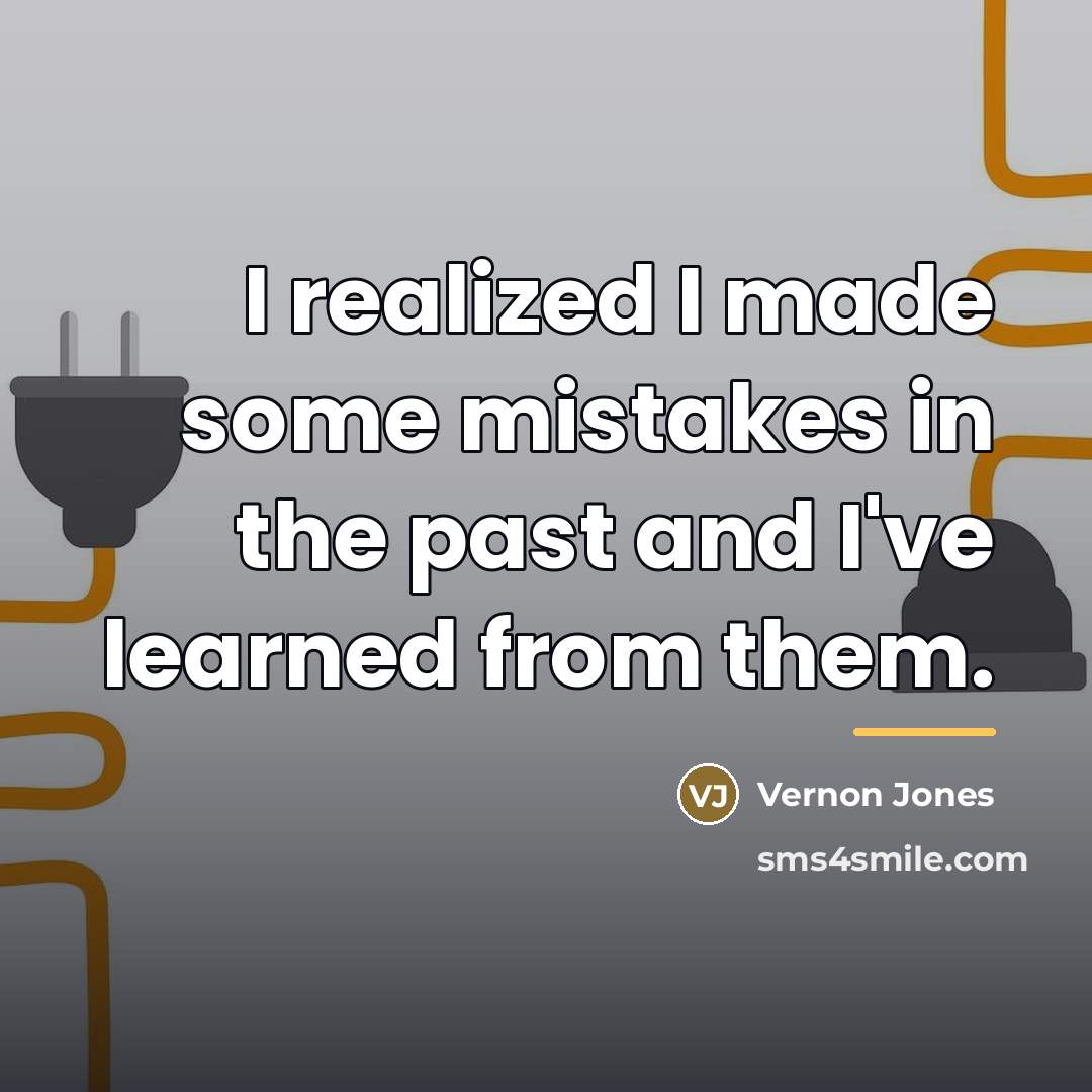 “I realized I made some mistakes in the past and…” quote by Vernon Jones
