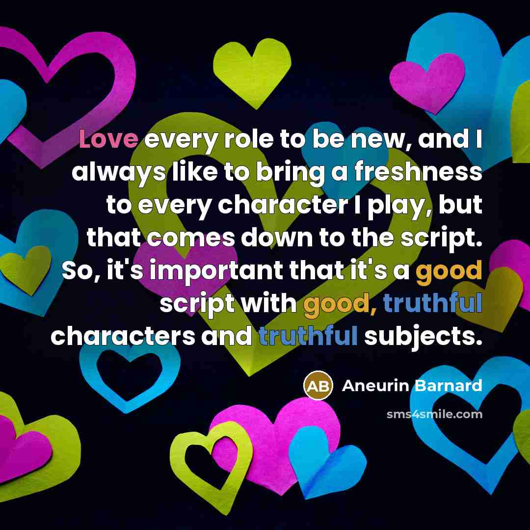 “Love every role to be new, and I always like…” quote by Aneurin Barnard