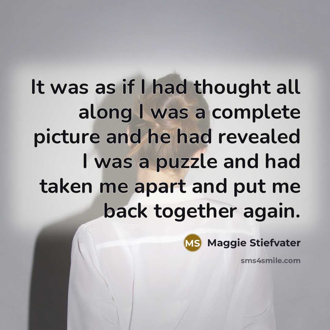 “It was as if I had thought all along I…” quote by Maggie Stiefvater