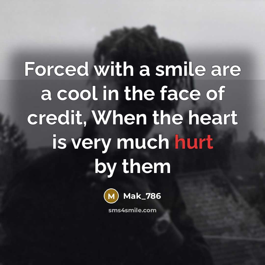 “Forced with a smile are a cool in the face…” quote by Mak_786