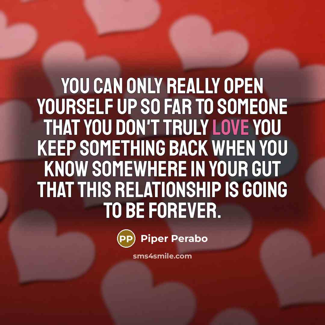 “You can only really open yourself up so far to…” quote by Piper Perabo