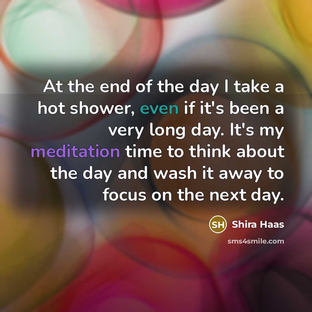 “At the end of the day I take a hot…” quote by Shira Haas