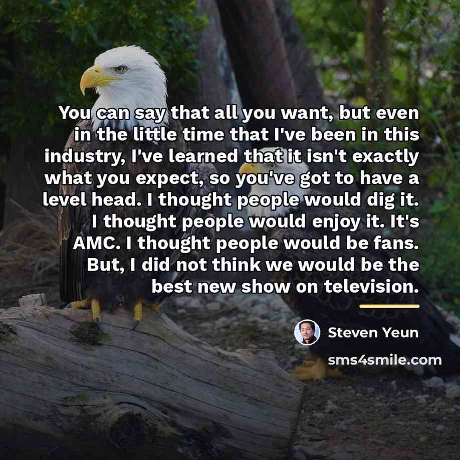 “You can say that all you want, but even in…” quote by Steven Yeun