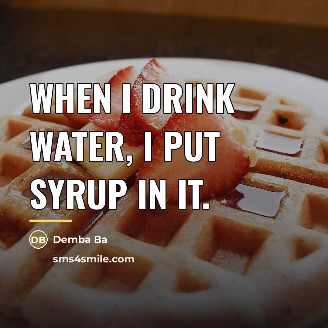 “When I drink water, I put syrup in it.…” quote by Demba Ba