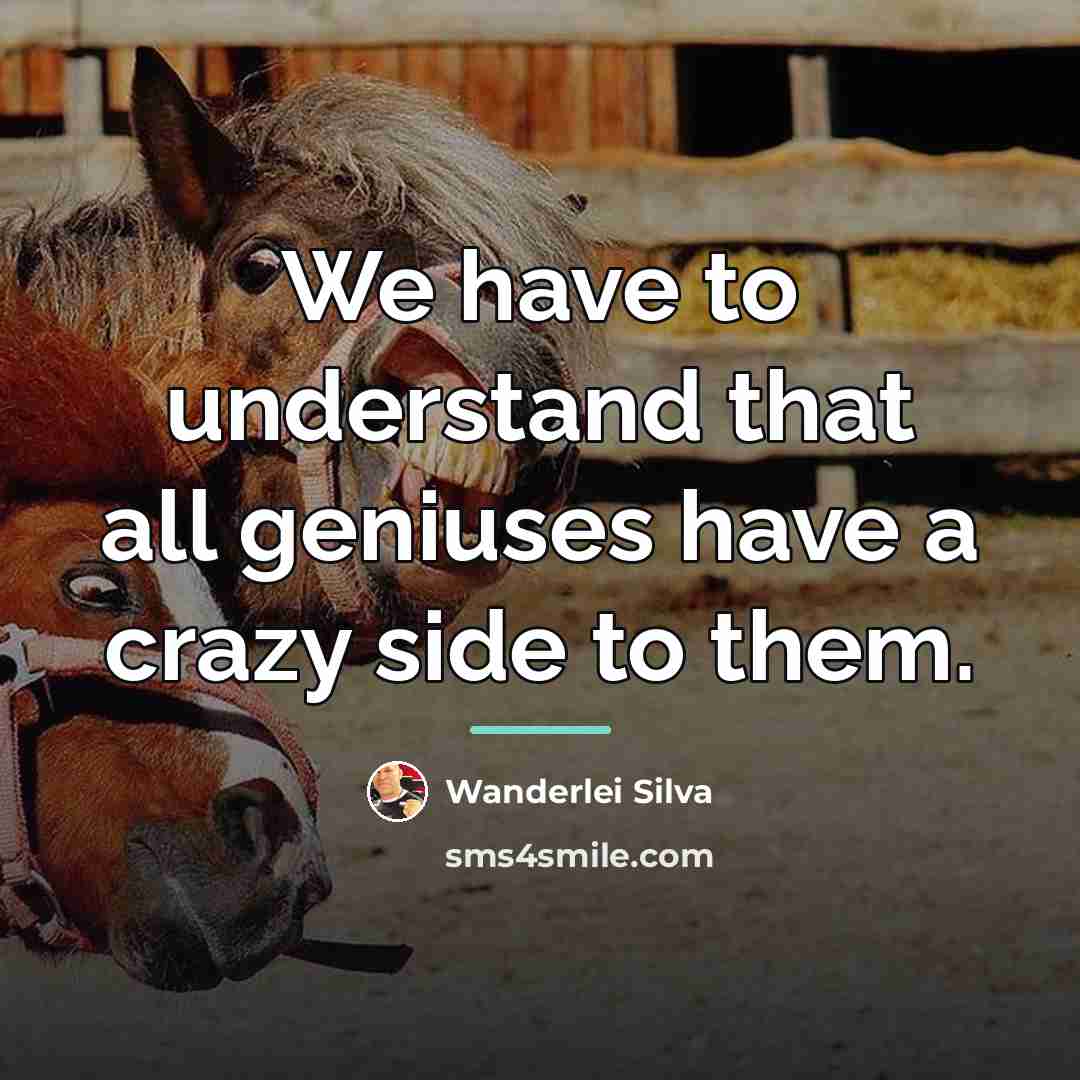 “We have to understand that all geniuses have a crazy…” quote by Wanderlei Silva