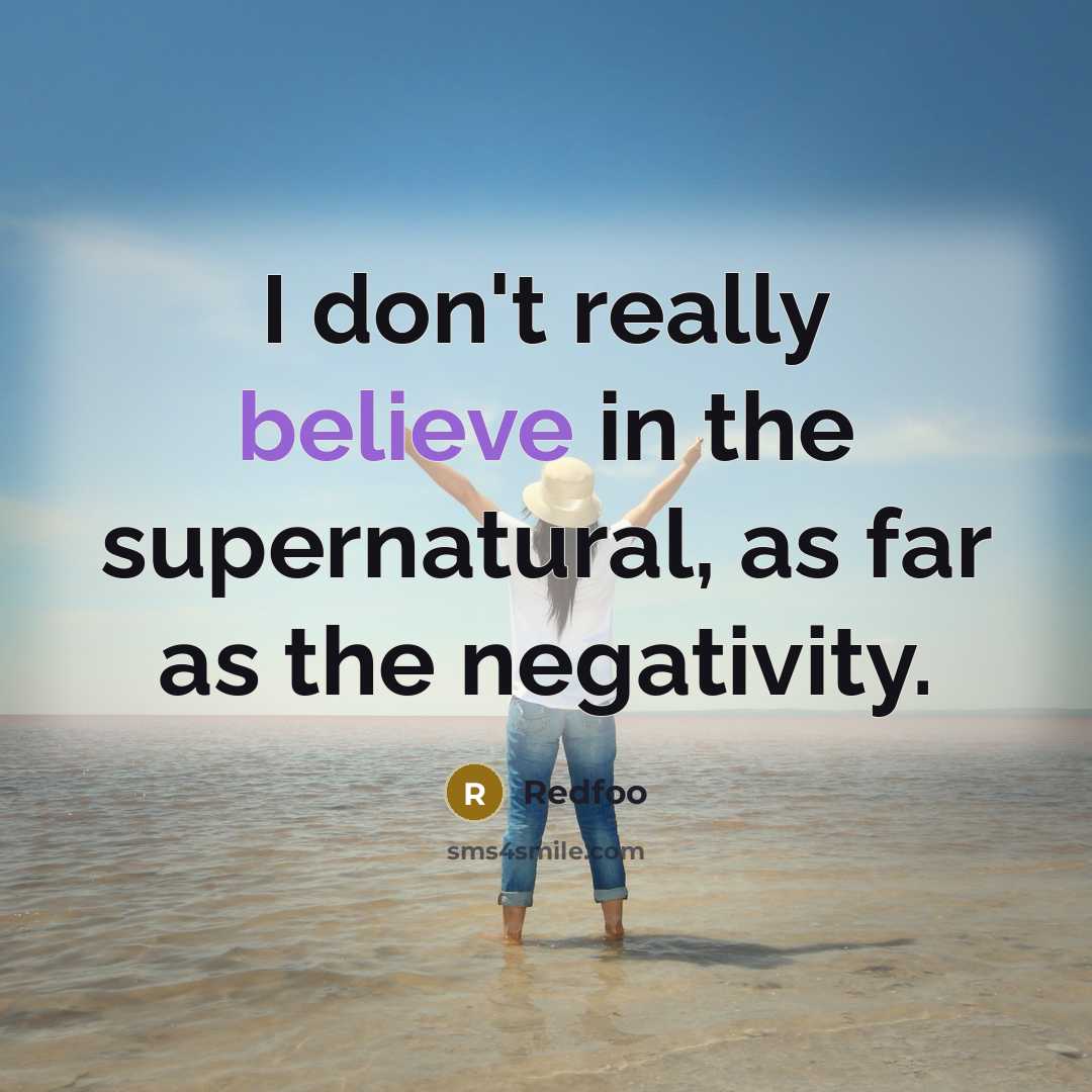 “I don't really believe in the supernatural, as far as…” quote by Redfoo
