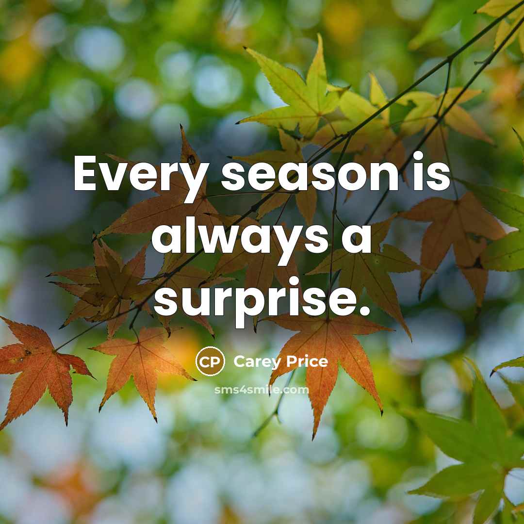 “Every season is always a surprise.…” quote by Carey Price