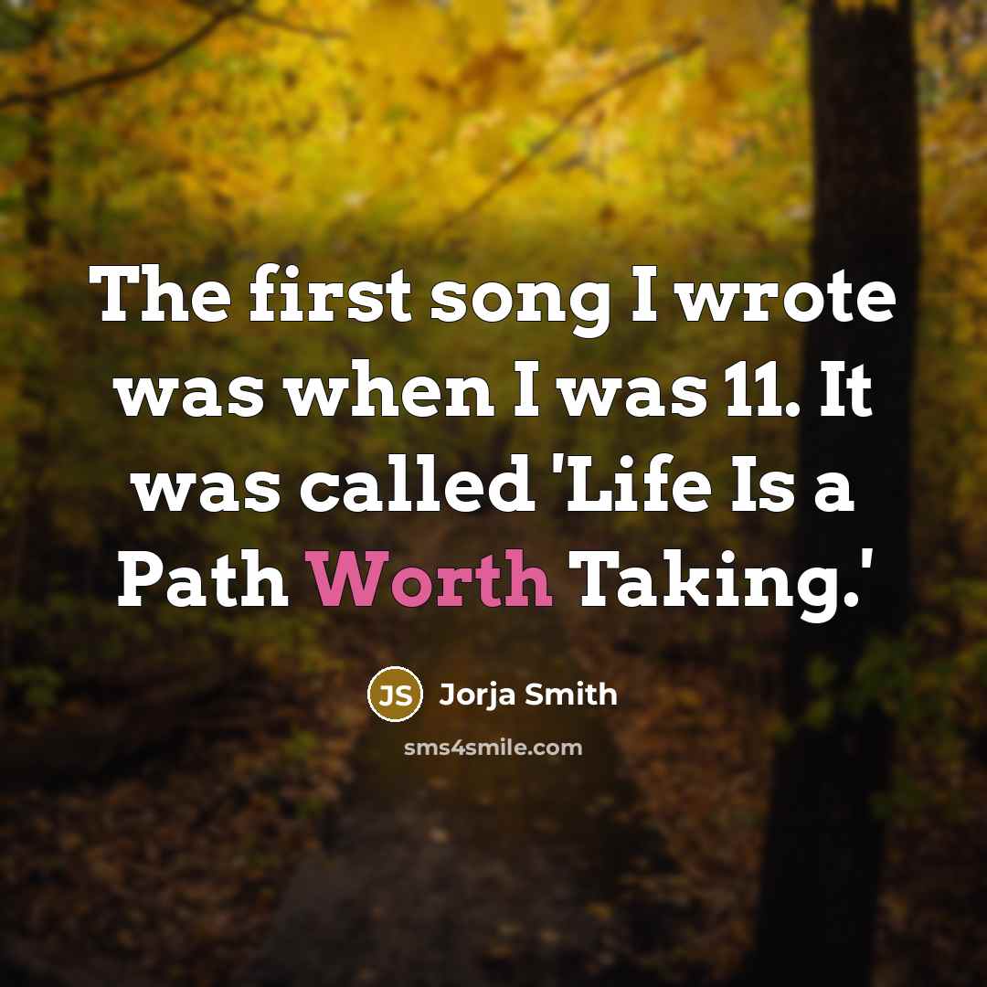 “The first song I wrote was when I was 11.…” quote by Jorja Smith