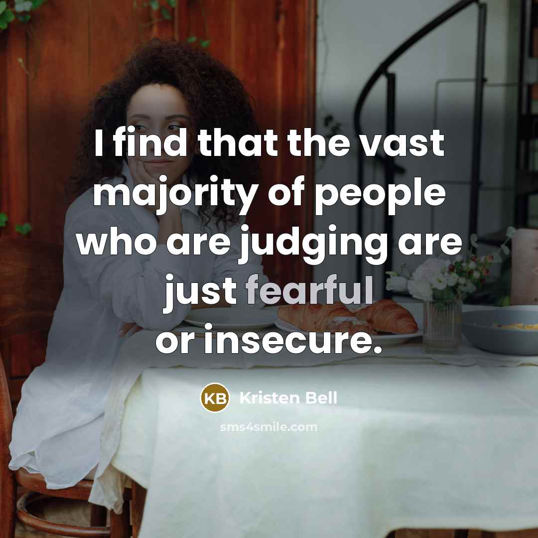 “I find that the vast majority of people who are…” quote by Kristen Bell