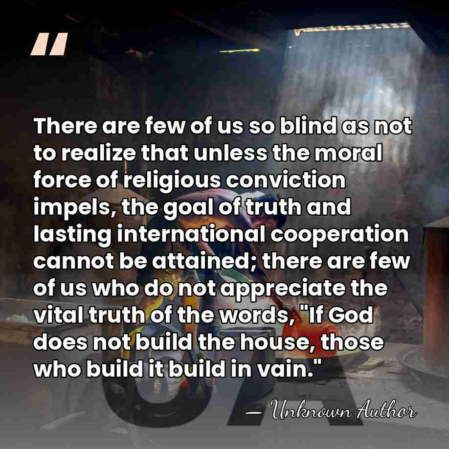 There are few of us so blind as not to realize that&hellip; - Unknown Author