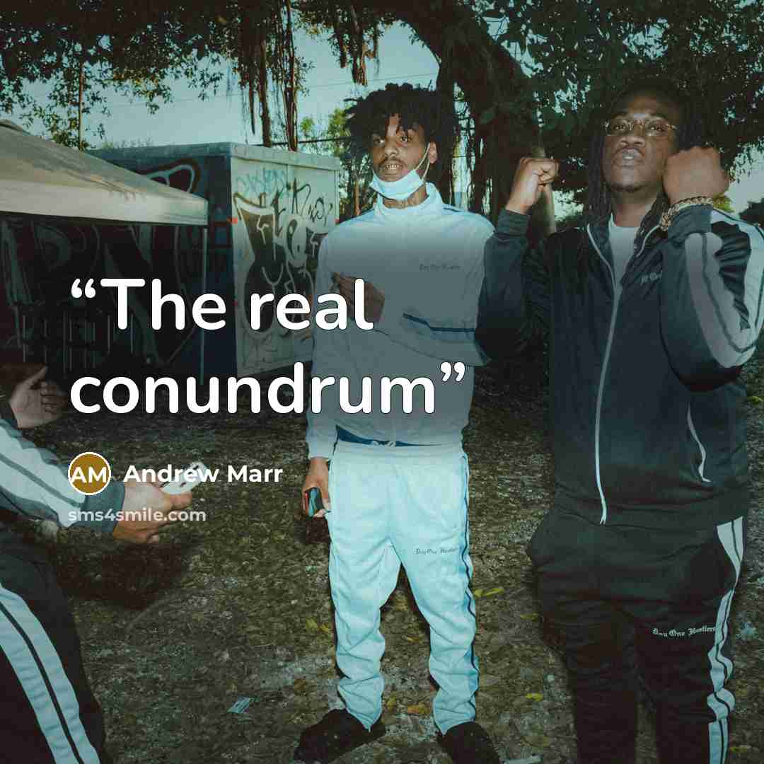 “The real conundrum” quote by Andrew Marr