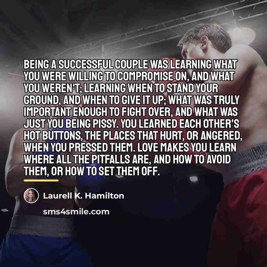 “Being a successful couple was learning what you were willing…” quote by Laurell K. Hamilton