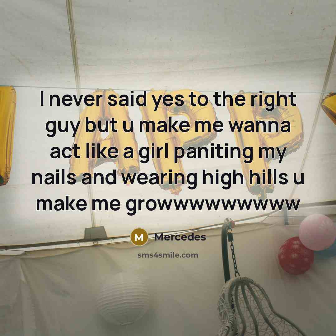 “I never said yes to the right guy but u…” quote by Mercedes