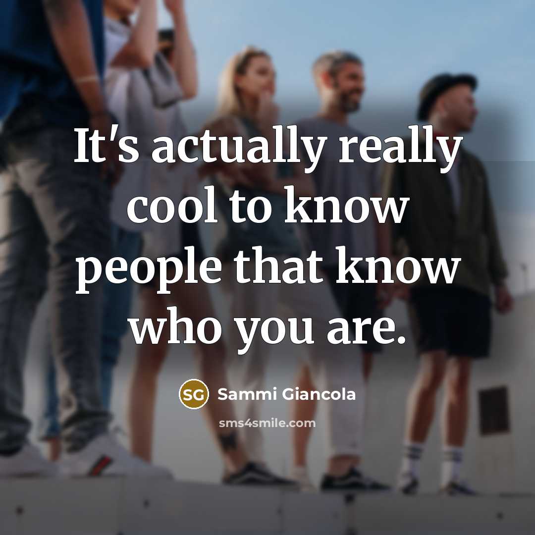 “It's actually really cool to know people that know who…” quote by Sammi Giancola