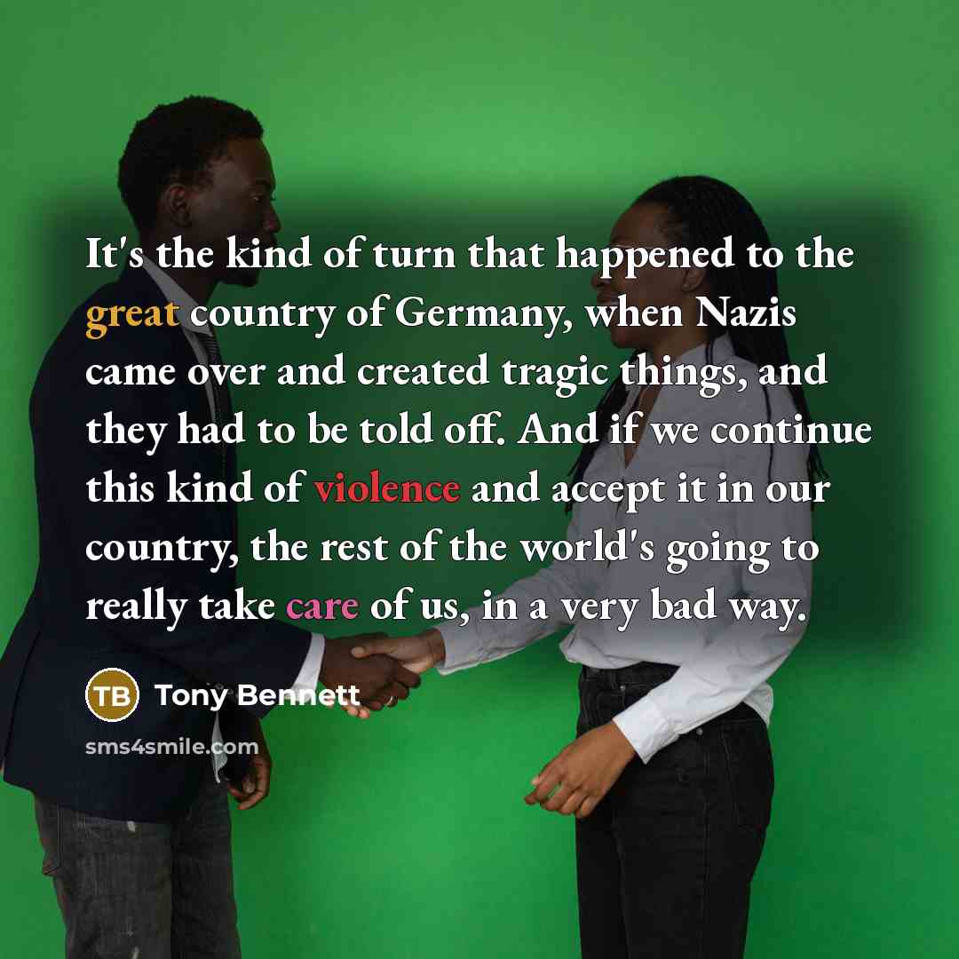 “It's the kind of turn that happened to the great…” quote by Tony Bennett