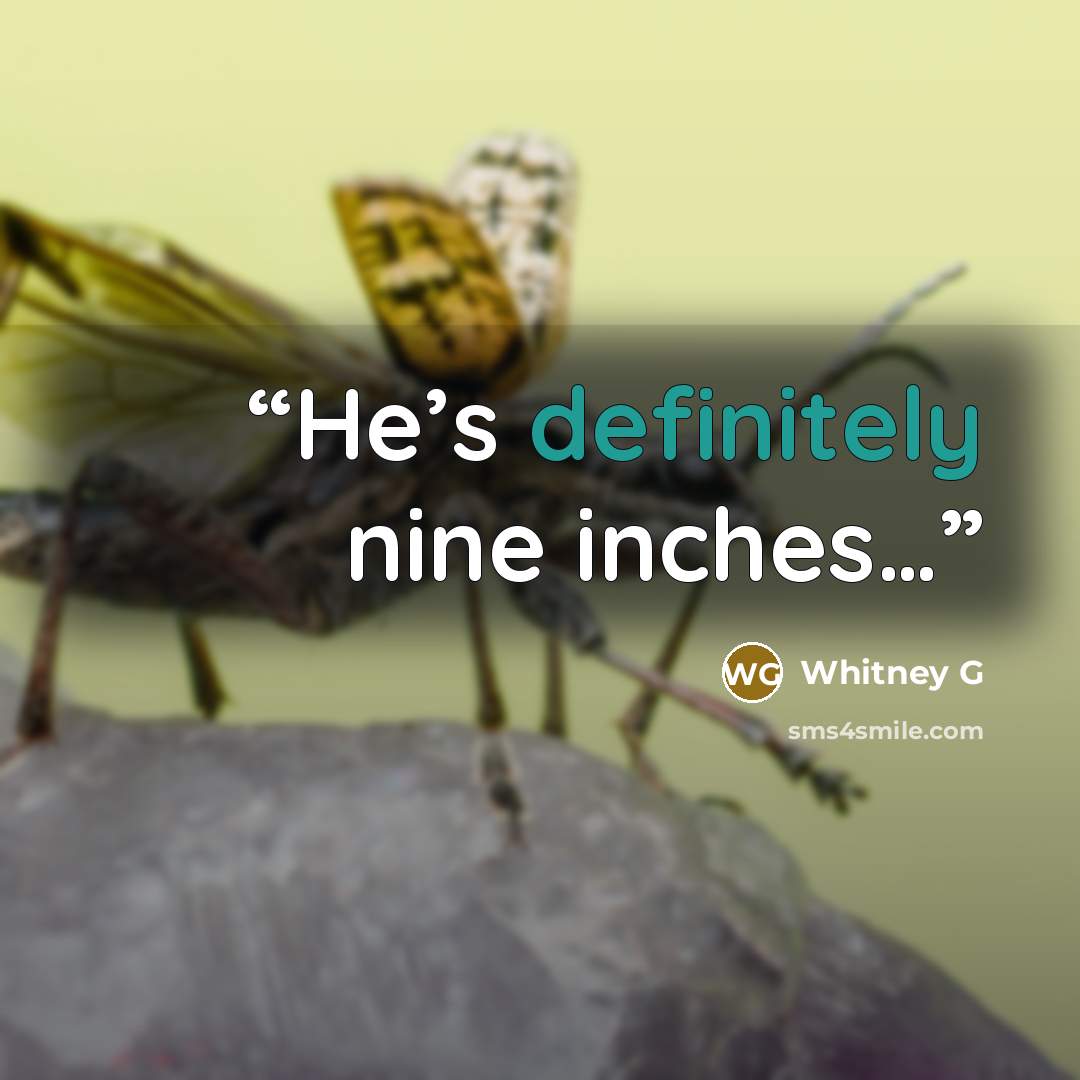 “He’s definitely nine inches…” quote by Whitney G