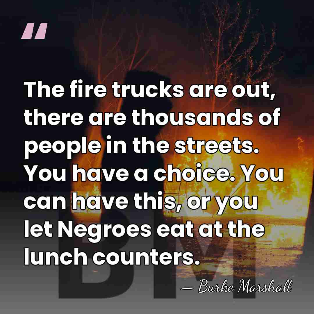The fire trucks are out, there are thousands of people in the&hellip; - Burke Marshall