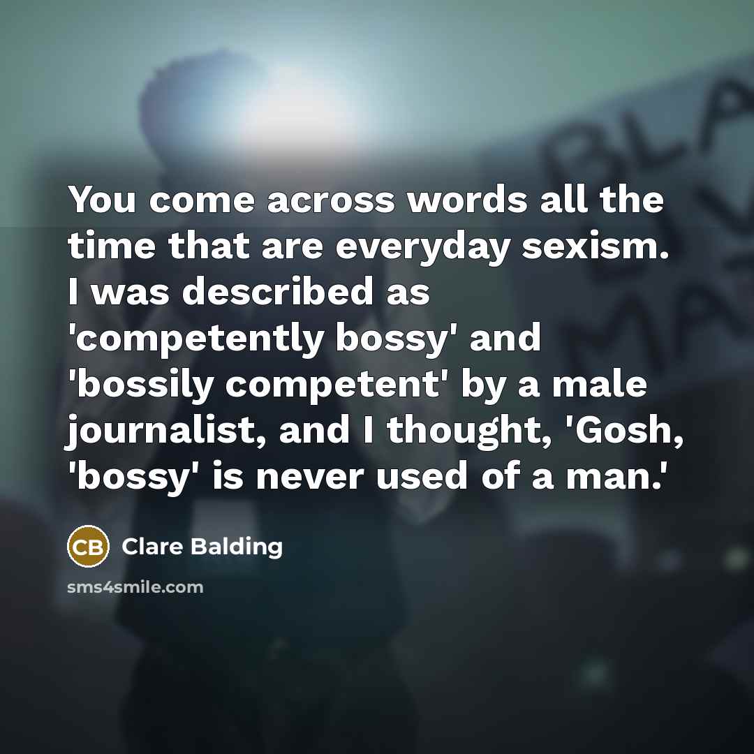 “You come across words all the time that are everyday…” quote by Clare Balding