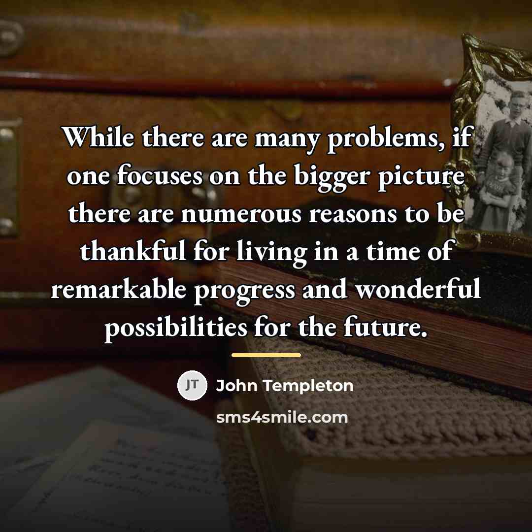 “While there are many problems, if one focuses on the…” quote by John Templeton