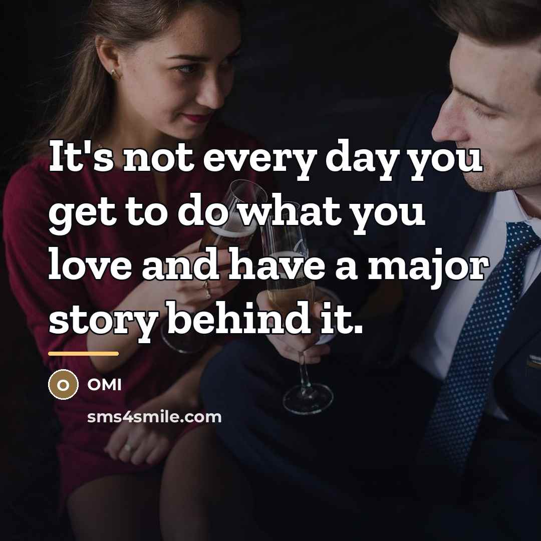 “It's not every day you get to do what you…” quote by OMI