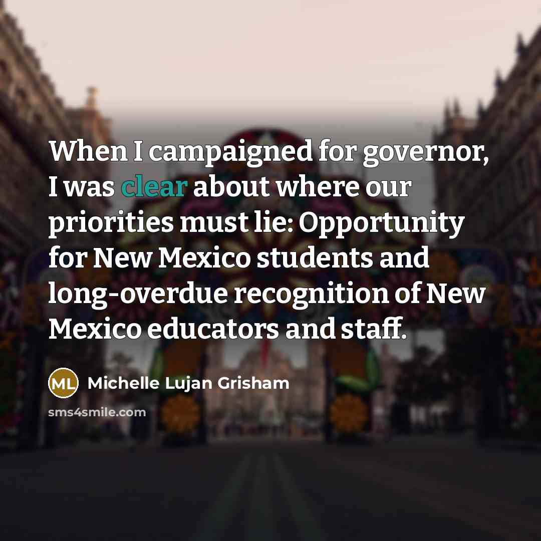 “When I campaigned for governor, I was clear about where…” quote by Michelle Lujan Grisham