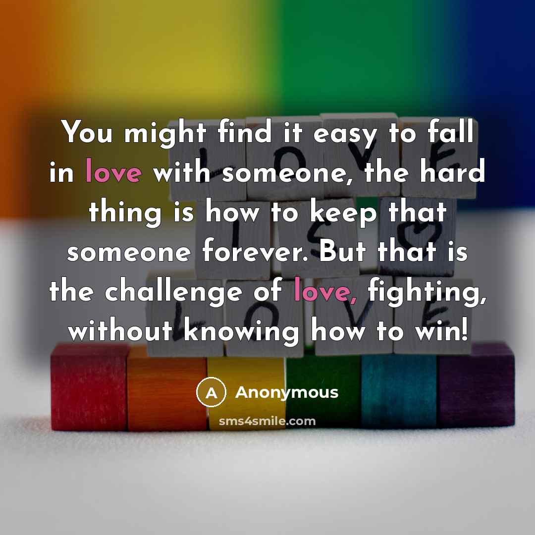 “You might find it easy to fall in love with…” quote by Anonymous