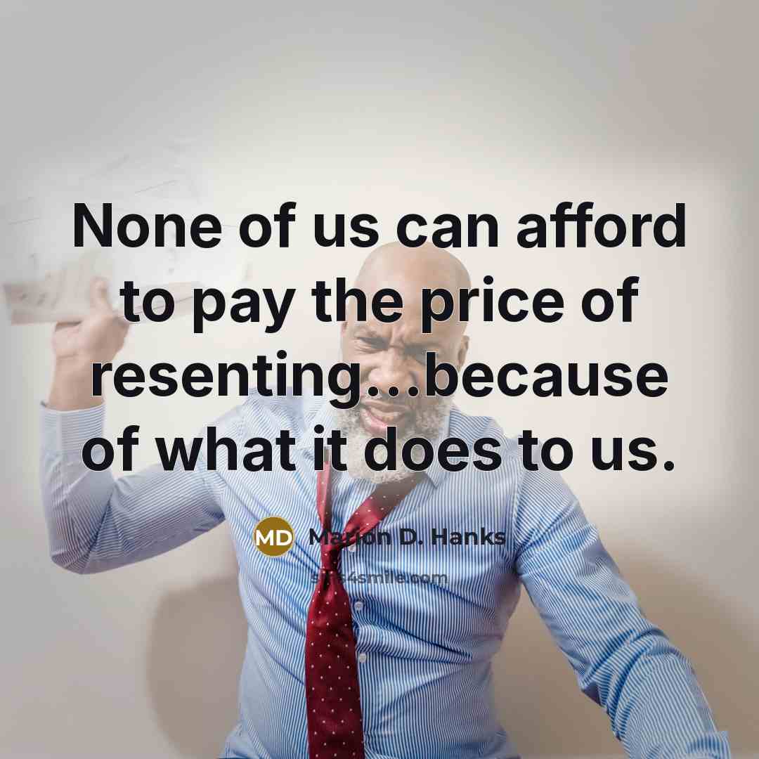 “None of us can afford to pay the price of…” quote by Marion D. Hanks