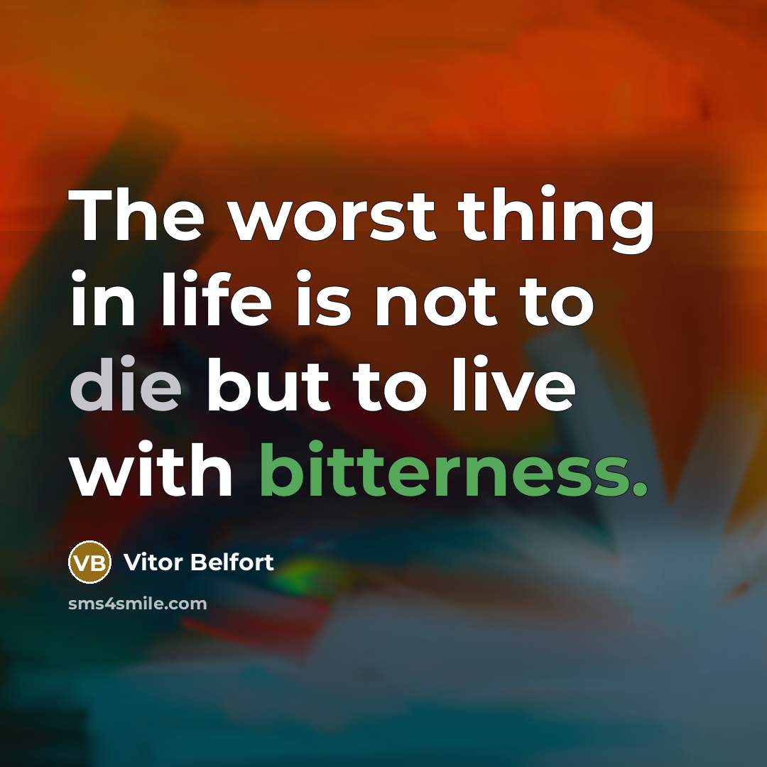 “The worst thing in life is not to die but…” quote by Vitor Belfort