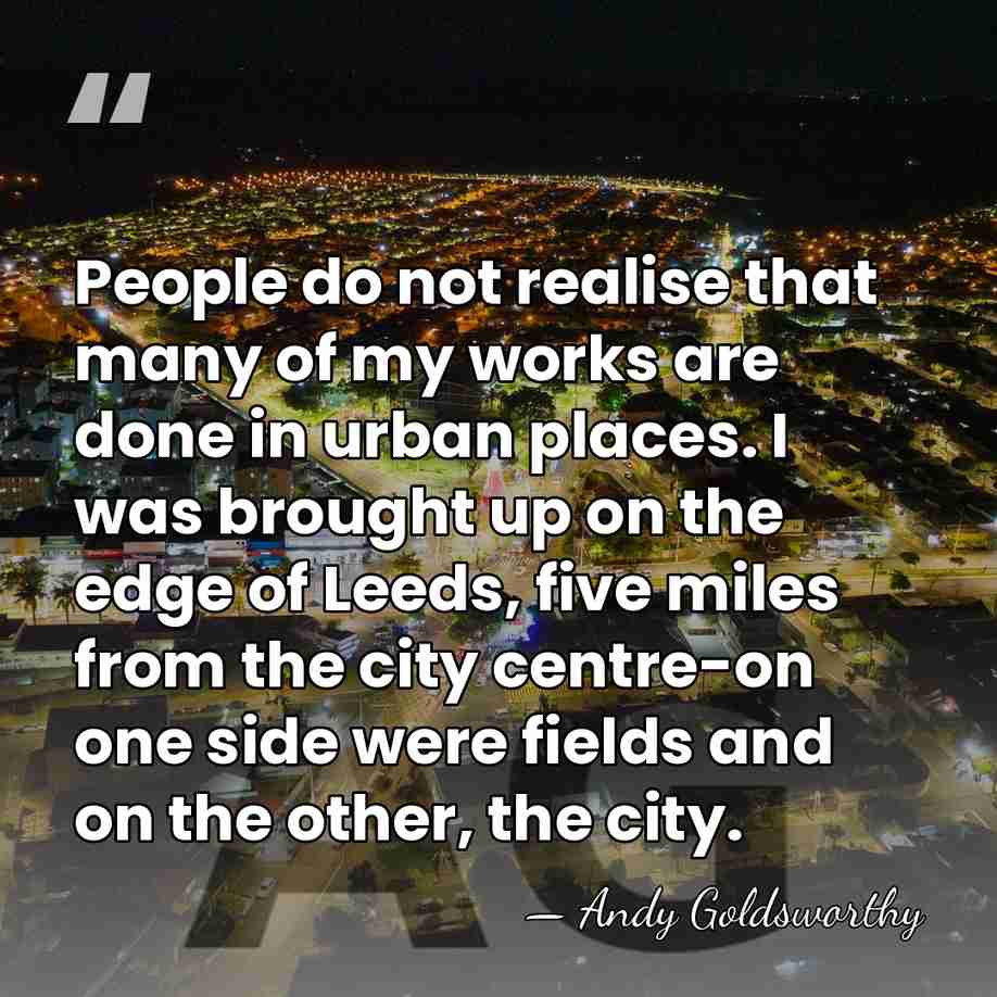 People do not realise that many of my works are done in&hellip; - Andy Goldsworthy